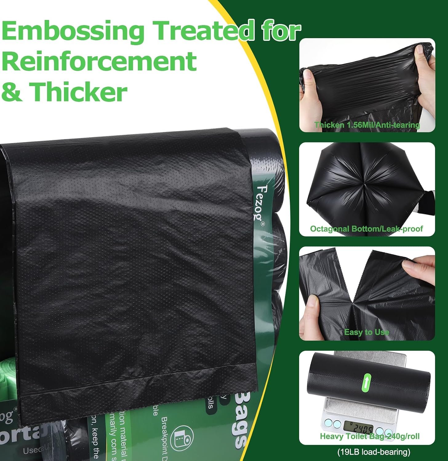 120 PACK 1.5 Mils Portable Toilet Bags, Gal Camping Toilet Bags for Portable Toilet, Portable Toilet Replacement Bags for Travel Outdoors, Leak-Proof Trash Bag for Camping Potty (Black-120PCS) 120 PACK 1.5 Mils Portable Toilet Bags, Gal Camping Toilet Bags for Portable Toilet, Portable Toilet Replacement Bags for Travel Outdoors, Leak-Proof Trash Bag for Camping Potty (Black-120PCS)