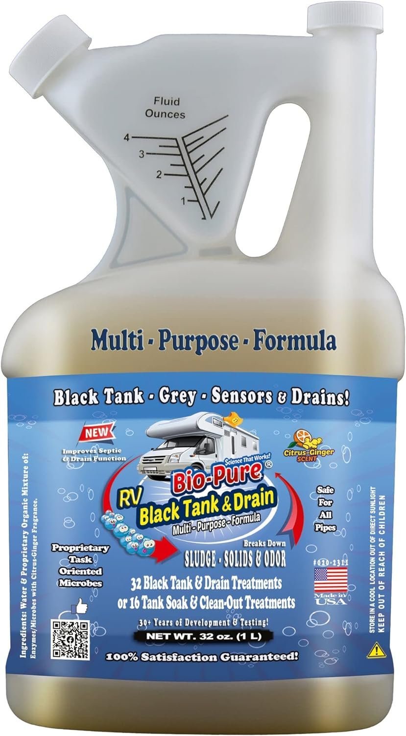Bio Pure RV Black Tank/Septic, Drain Restore  Maintain 32 oz. - 16 Black Septic Tank Treatment