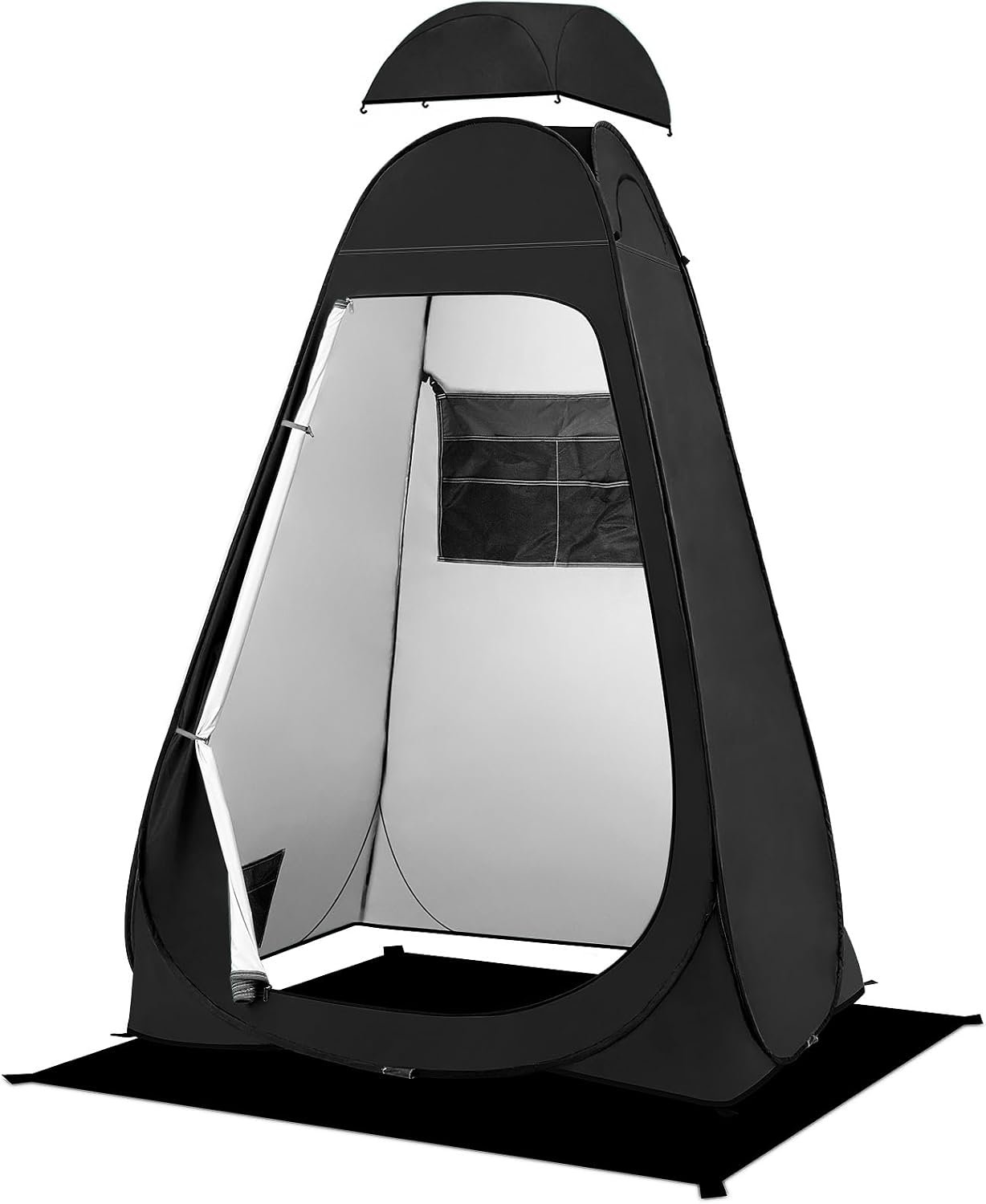 BRIAN  DANY Pop Up Shower Tent, Portable Changing Tent with Rain Shelter  Windows, Privacy Tent for Camping, Toilet or Bathroom, UPF 50+  Waterproof, 47.2 x 47.2 x 74.8, Blue