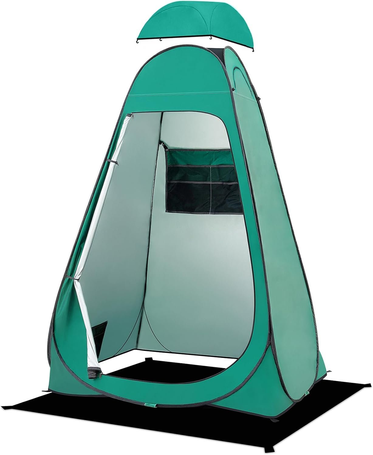 BRIAN  DANY Pop Up Shower Tent, Portable Changing Tent with Rain Shelter  Windows, Privacy Tent for Camping, Toilet or Bathroom, UPF 50+  Waterproof, 47.2 x 47.2 x 74.8, Blue