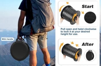 Camping Toilet,Height-adjustable Toilet, Portable Toilet for Camping, Car