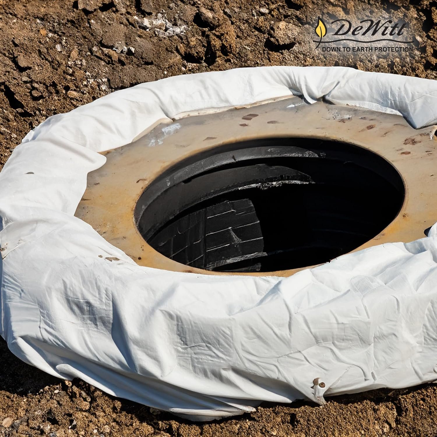 Dewitt Septic Fabric, x Feet – Nonwoven Geotextile Drainage and Filtration for Leach Field, French Drain, Drainfield, Corrugated Pipe, Gravel Bed, and Septic System Soil Separation