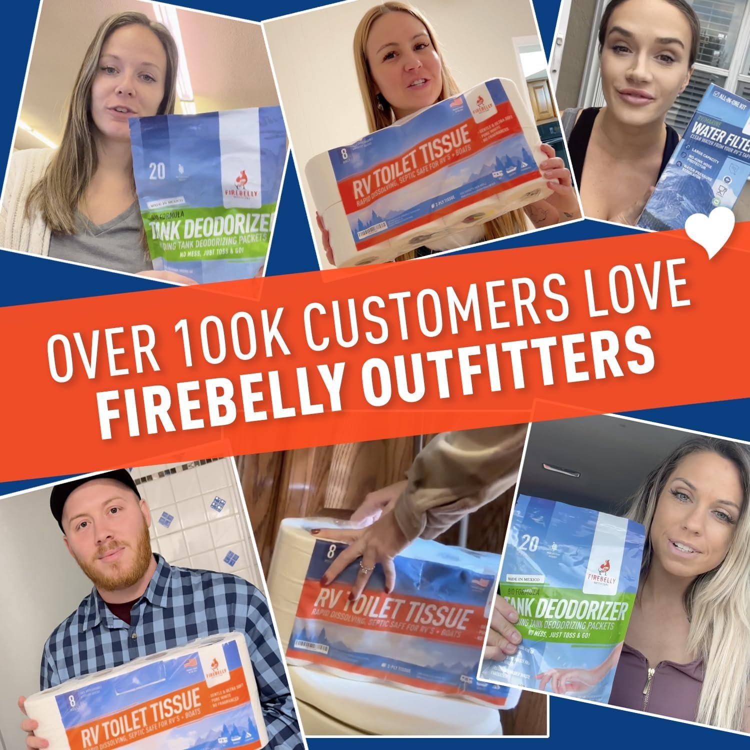 Firebelly Outfitters RV Toilet Paper, Camper, Marine, Septic Tank Safe 2Ply Firebelly Outfitters RV Toilet Paper, Camper, Marine, Septic Tank Safe 2Ply