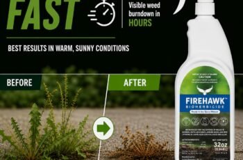 FireHawk® Bioherbicide 32oz Ready to Use | Change the Way You Spray — Fast-Acting Contact Control for Weeds and Grasses – No Mixing – No Mess