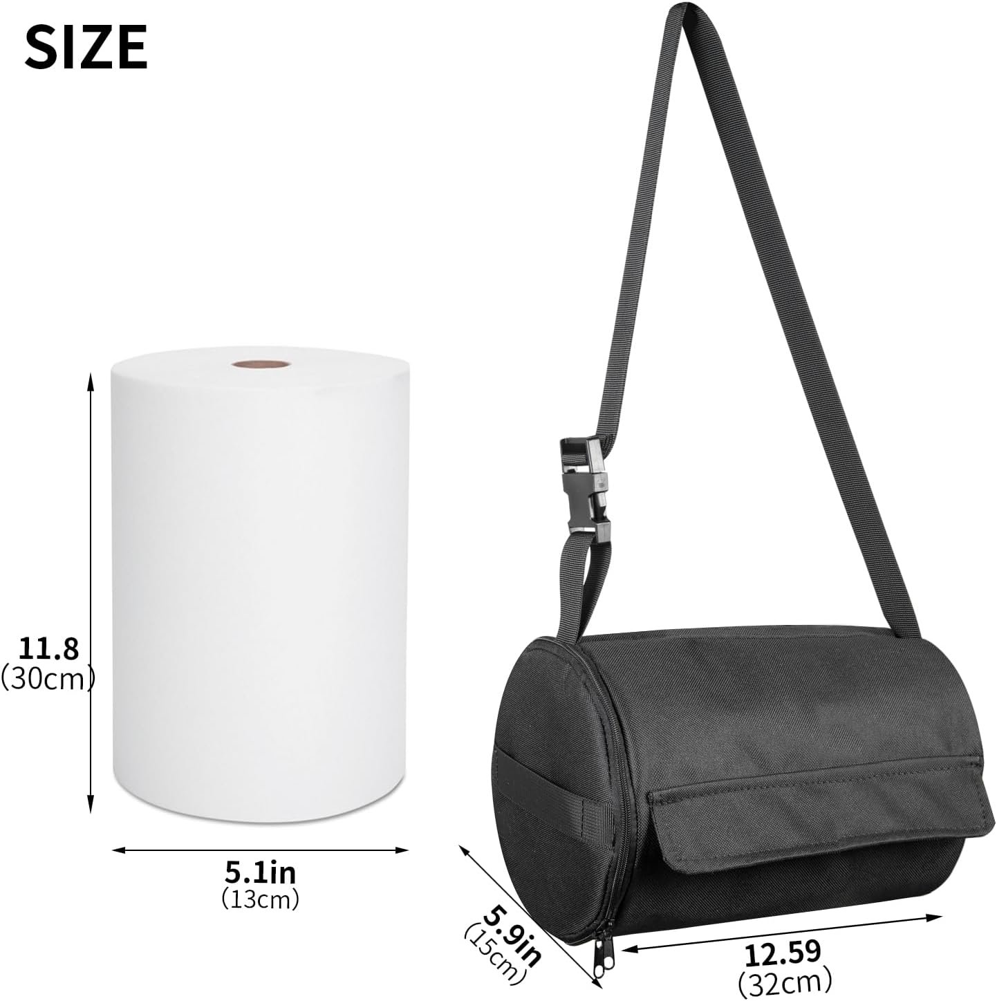 Hanging Camping Toilet Paper Holder, Portable Roll Storage Bag