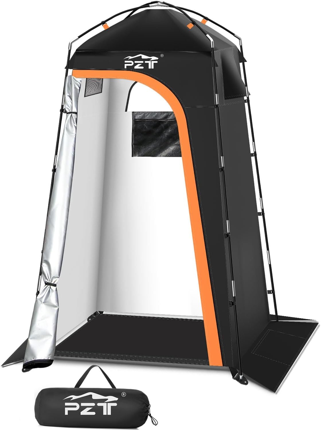 Large Shower Tent, Portable Privacy Tent with Mesh Floor  Carrying Bag