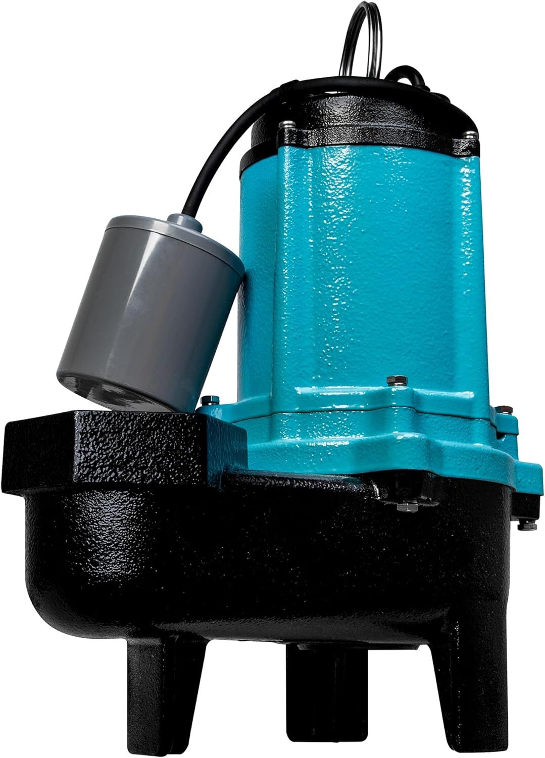 Little Giant 10SC-CIA-RF, 115-Volt, 7800 GPH, 1/2 HP Automatic Cast Iron Sewage/Effluent Pump with Piggyback Mechanical Float Switch and 3-inch FNPT Discharge and 20-Ft. Cord, Blue, 511437