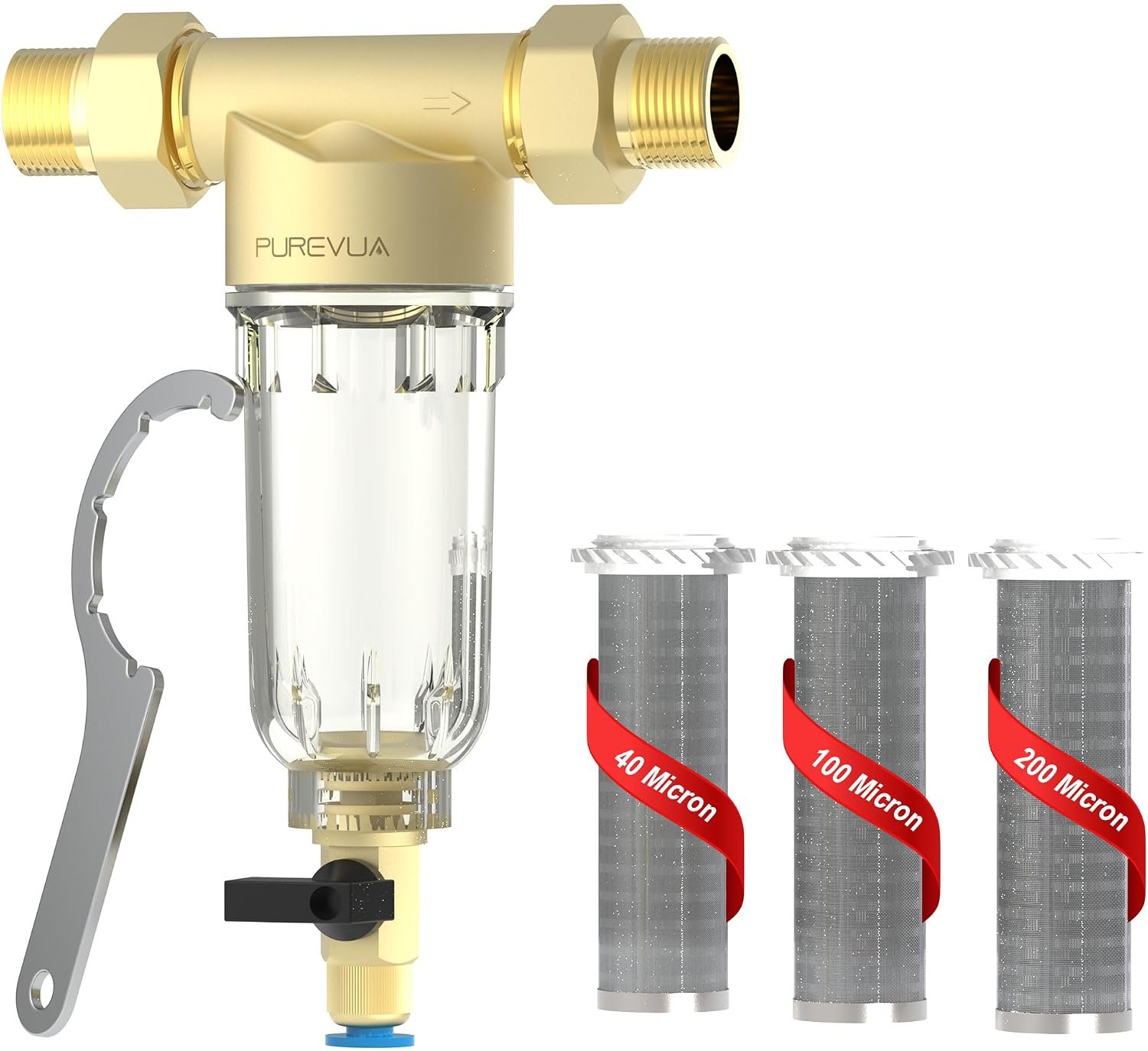 PSF1 Spin-Down Sediment Filter with MNPT/4 FNPT Dual Thread PSF1 Spin-Down Sediment Filter with MNPT/4 FNPT Dual Thread