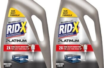 Rid-X Platinum Liquid Septic Tank Treatment 6 month supply
