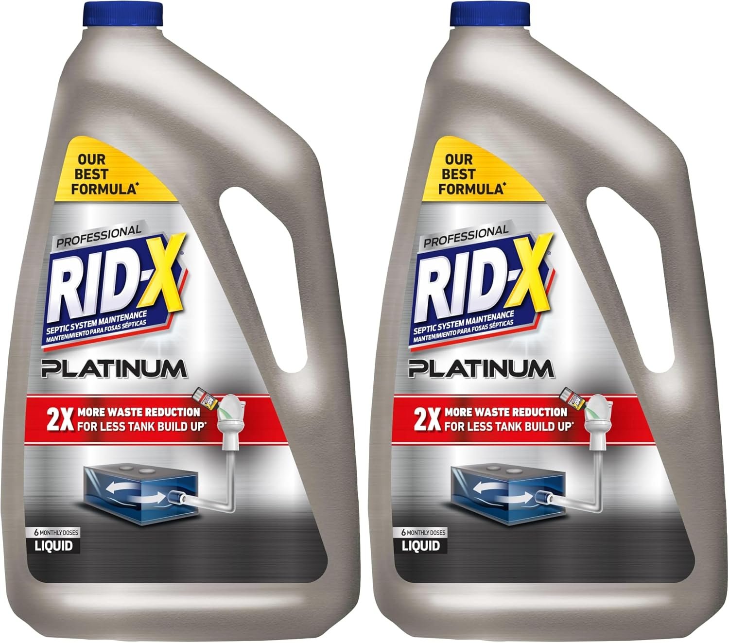 Rid-X Platinum Liquid Septic Tank Treatment month supply Rid-X Platinum Liquid Septic Tank Treatment month supply