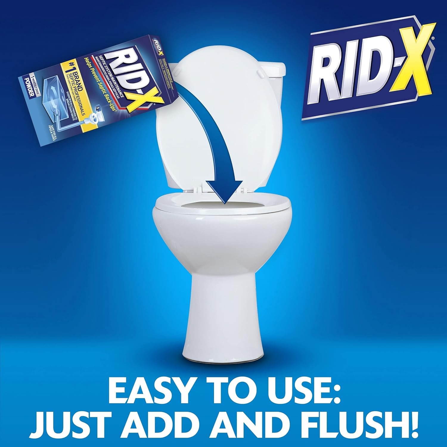 RID-X Septic Treatment, 4 Month Supply Of Powder, 39.2 oz