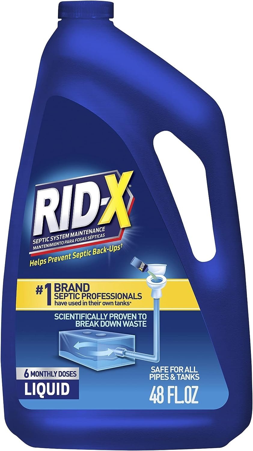 RID-X Septic Treatment, 6 Month Supply Of Liquid, 48 oz