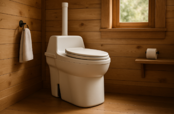 Sun-Mar GTG self-contained Urine Diverting Compost Toilet – Waterless, Low-Maintenance Toilet for Tiny Homes, Cabins, Boats, Barns, RVs and more…