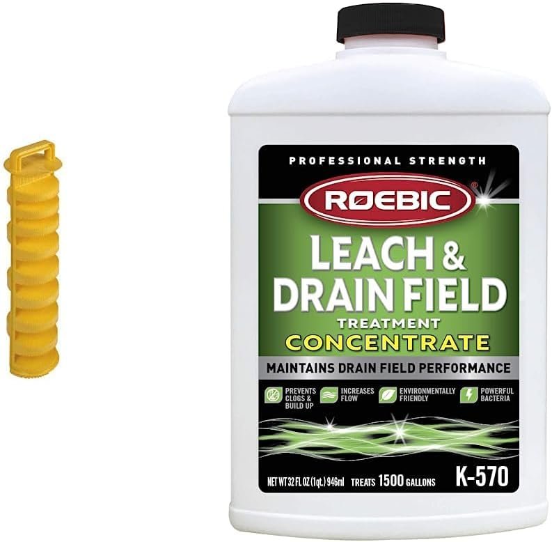 Tuf-Tite EF-4 Residential Series Effluent Filter (Filter Only), Yellow Roebic K-570-Q 32-Ounce Leach And Drain Field Opener Concentrate Tuf-Tite EF-4 Residential Series Effluent Filter (Filter Only), Yellow Roebic K-570-Q 32-Ounce Leach And Drain Field Opener Concentrate