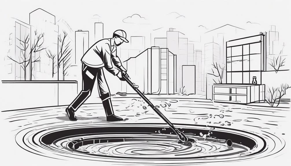 unclogging a stubborn drain