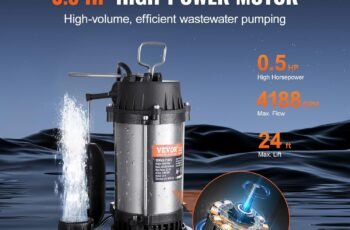 VEVOR 3/4 HP Submersible Sewage Pump Review